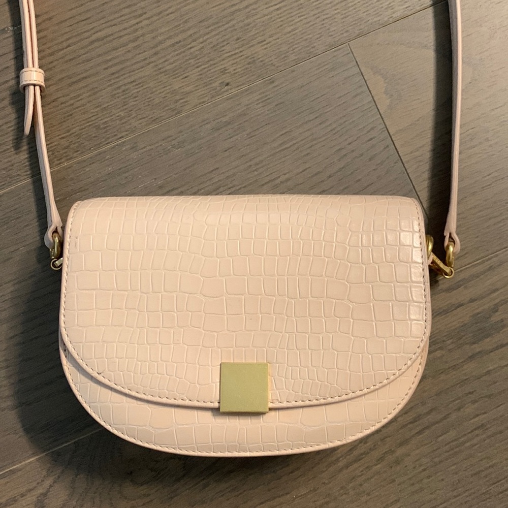 Oroton peach saddle bag